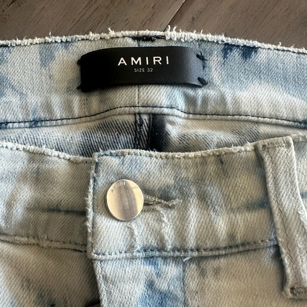 Amiri thrasher acid wash white cloud skinny jeans sz 32 - Picture 7 of 10